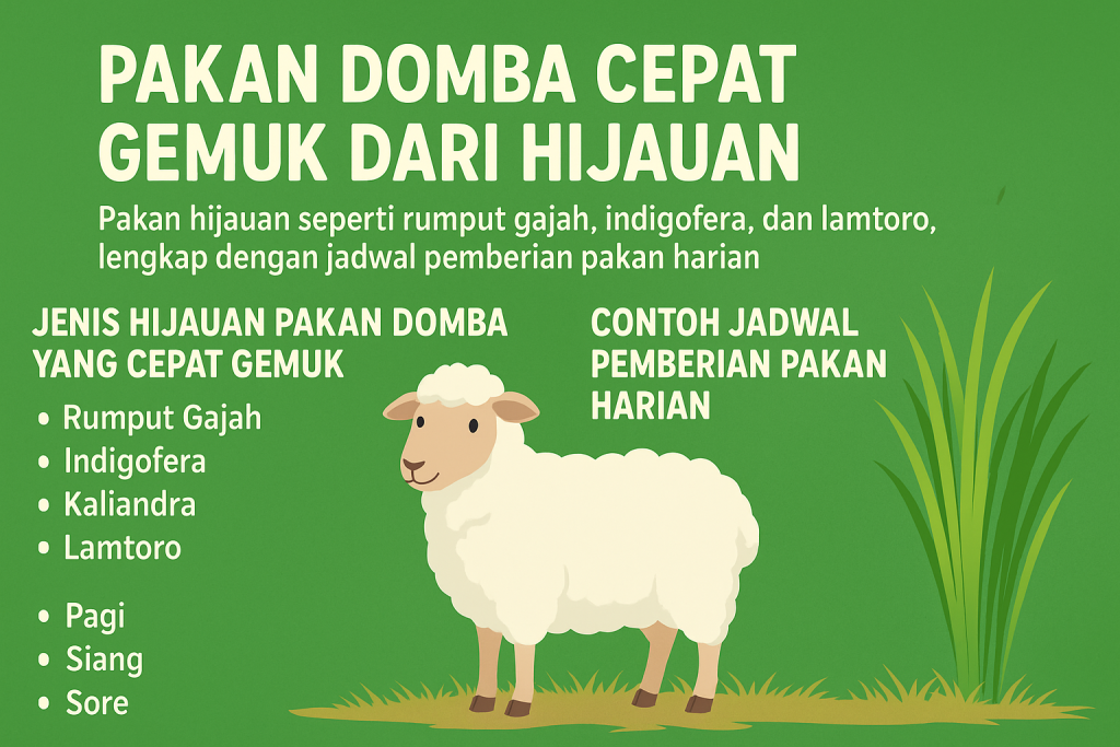 Pakan Domba Cepat Gemuk